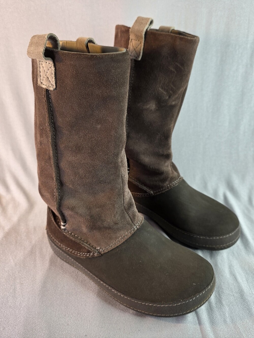Crocs Suede Berryessa Boots-See Measurements Size Approx 7-7.5 RARE Sample Only